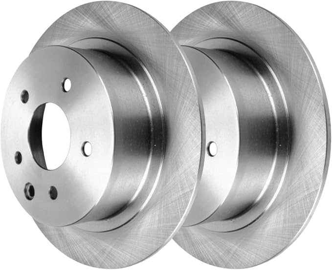 JIN & R Rear Brake Rotors Pair of 2 Driver and Passenger Side Replacement for 2002-2023 Nissan Altima 2004-2008 Maxima 2007-2019 Sentra 2011-2017 Juke 1.6L 1.8L 2.0L 2.5L 3.5L V6 AWD FWD R41314PR
