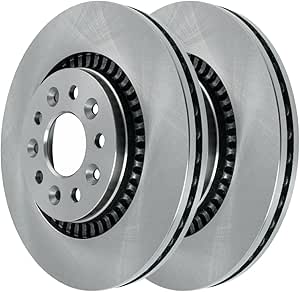 JIN & R Front Brake Rotors Pair of 2 Driver and Passenger Side Replacement for 2005-2007 Ford Five Hundred Freestyle 2008-2009 Taurus X 2005-2007 Mercury Montego 2008-2009 Sable V6 AWD FWD R64159PR