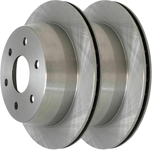 JIN & R Rear Brake Rotors Pair of 2 Driver and Passenger Side Replacement for Chevrolet Astro Suburban 1500 Tahoe Silverado 1500 Classic GMC Safari Sierra 1500 Classic Yukon XL 1500 4WD RWD R65068PR