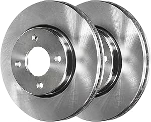 JIN & R Front Brake Rotors Pair of 2 Driver and Passenger Side Replacement for 2007 2008 2009 2010 2011 2012 Nissan Sentra Versa 2009-2012 2013 2014 Cube 1.8L 2.0L FWD R41465PR