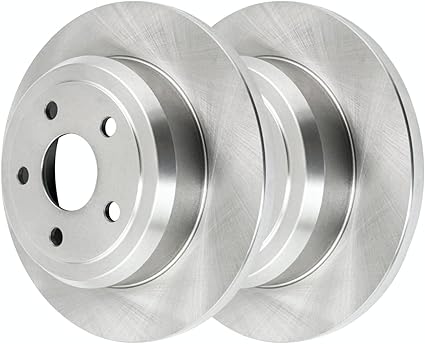 JIN & R Rear Brake Rotors Pair of 2 Driver and Passenger Side Replacement for 2011-2016 2017 2018 2019 Jeep Grand Cherokee 2011-2019 Dodge Durango 3.0L 3.6L 5.7L 6.2L 6.4L V6 V8 AWD RWD R63063PR