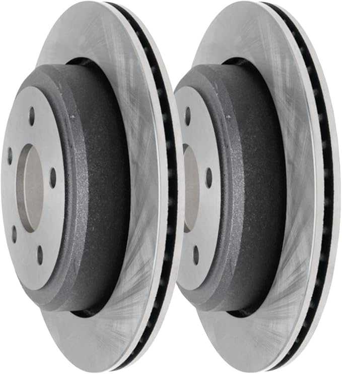 JIN & RPair of 2 Rear Brake Rotors Driver and Passenger Side Replacement for 2009-2011 Ford Ranger 2010 Mazda B2300 B4000 2.3L 4.0L V6 4WD RWD R64181PR