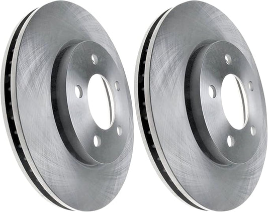 JIN & R Front Disc Brake Rotors Pair Replacement For 2004-2008 Chrysler Pacifica K8-100228