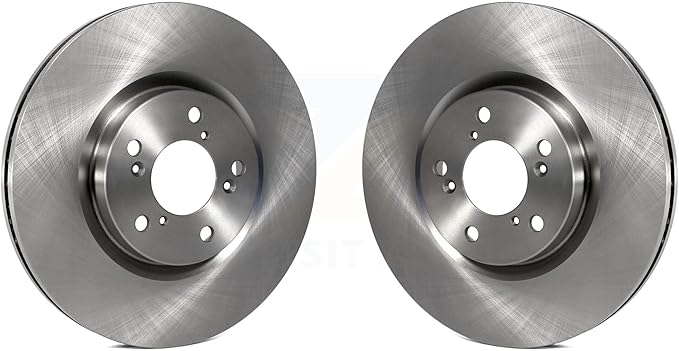 JIN & R Front Disc Brake Rotors Pair Replacement For Honda Pilot Acura MDX RLX ZDX K8-100448