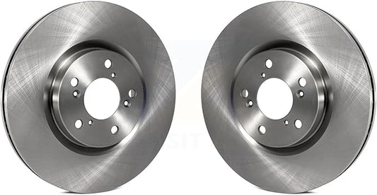 JIN & R Front Disc Brake Rotors Pair Replacement For Honda Pilot Acura MDX RLX ZDX K8-100448