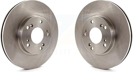 JIN & R Front Disc Brake Rotors Pair Replacement For 2002-2004 Honda CR-V K8-100337