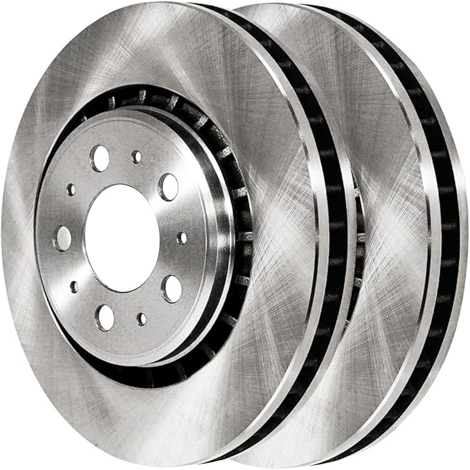JIN & R  Rear Brake Rotors Pair of 2 Driver and Passenger Side Replacement for 2003-2014 Volvo XC90 2.5L 2.9L 3.2L 4.4L V8 AWD FWD R44258PR