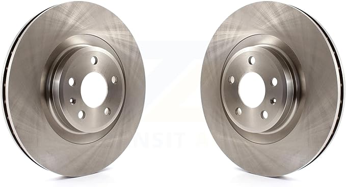 JIN & R Front Disc Brake Rotors Pair Replacement For Audi Q5 Porsche Macan A6 Quattro S5 S4 A7 A5 A4 K8-100483