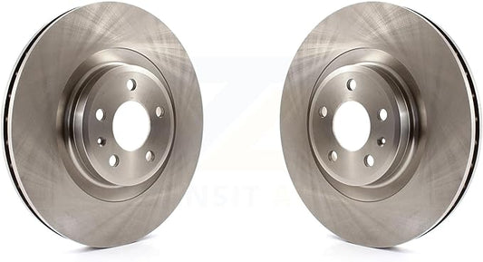 JIN & R Front Disc Brake Rotors Pair Replacement For Audi Q5 Porsche Macan A6 Quattro S5 S4 A7 A5 A4 K8-100483