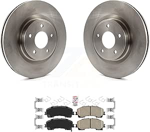 JIN & R Front Disc Brake Rotors And Ceramic Pads Kit Replacement For INFINITI Q50 QX50 Q60 K8A-104639