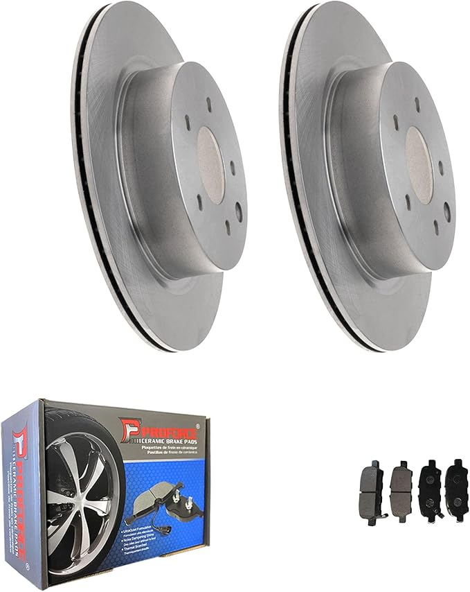 JIN & R Rear QUALITY Brake Rotors and Ceramic Pads Kit For INFINITI EX35 2010|From 08 09|31387 D1393