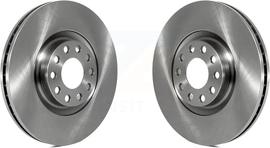 JIN & R Front Disc Brake Rotors Pair Replacement For Audi A4 Quattro A6 All road S4 S6 K8-100329