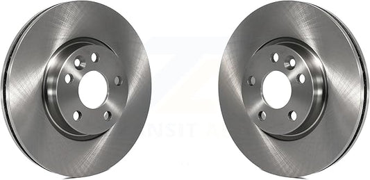JIN & R Front Disc Brake Rotors Pair Replacement For Volvo S60 Land Rover Range Evoque XC70 S80 V60 V70 K8-100489