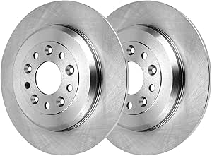 JIN & R Rear Brake Rotors Pair of 2 Driver and Passenger Side Replacement for Lincoln MKX MKS MKT Mercury Sable Montego Ford Edge Flex Five Hundred Freestyle Taurus X 2011-2019 Explorer FWD R64127PR