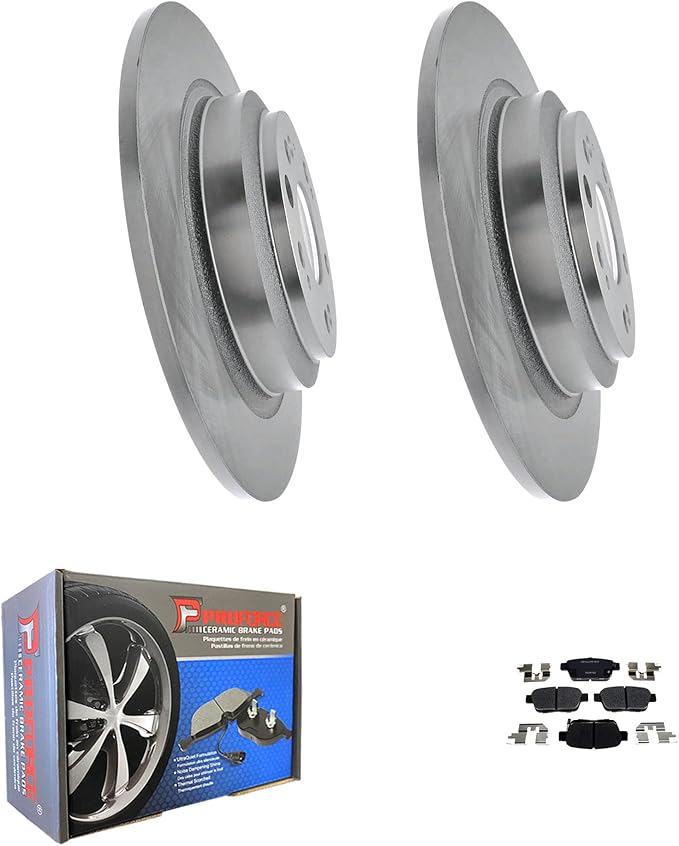 JIN & R  Rear QUALITY Brake Rotors and Ceramic Pads Kit For Acura TL 2009 2010 2011 2012 2013 2014|31539 D1103