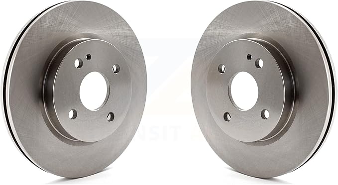JIN & R Front Disc Brake Rotors Pair Replacement For 2011-2014 Mazda 2 K8-100507