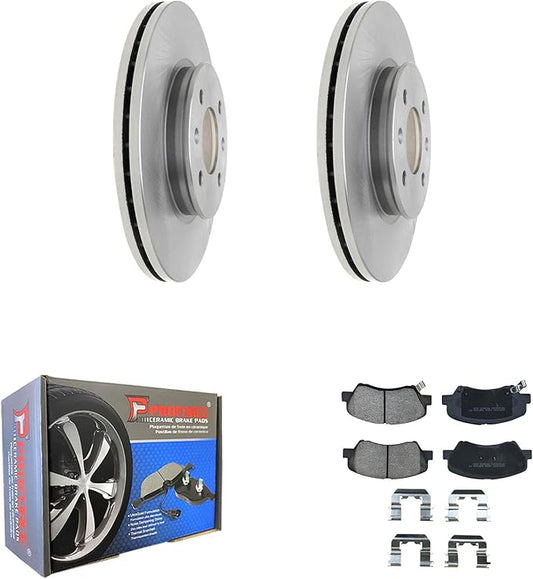 JIN & R Front QUALITY Brake Rotors and Ceramic Pads Kit For Hyundai Accent 2012 2013 2014 2015 2016 2017|31610 D1593