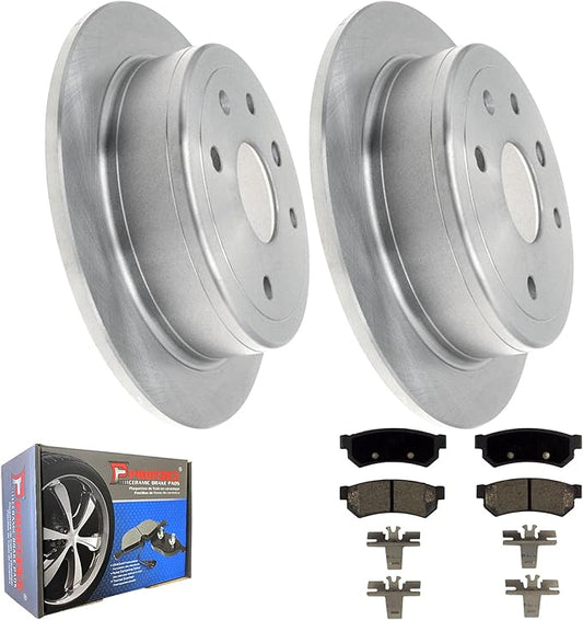 JIN & R  REAR  Rear COATED Brake Rotors and Ceramic Pads Kit For Chevrolet Optra 2004 2005 2006|Rotor Dia 257.8 mm|55131 D1036
