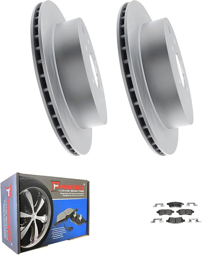 JIN & R Rear Brake Rotors and Ceramic Pads Kit For Nissan Xterra 2008 2009 2010 2011 2012 2013 2014 2015|31410 D1100