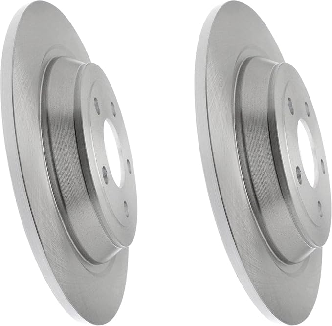 JIN & R REAR QUALITY Pair 2 Brake Rotors For Ford Mustang 2018~2020|2.3L L4 w/o Perf Pkg|681938