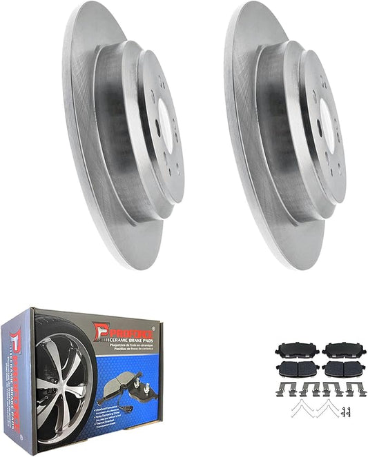 JIN & RRear QUALITY Brake Rotors and Ceramic Pads Kit For Honda Pilot 2016 2017 2018 2019 2020 2021 2022|982041 D1724
