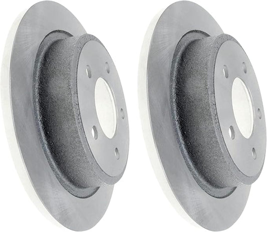 JIN & R Pair 2 REAR Brake Rotors - Fit: 2004-2008 Chrysler Pacifica All Trims | P53018S_F60441