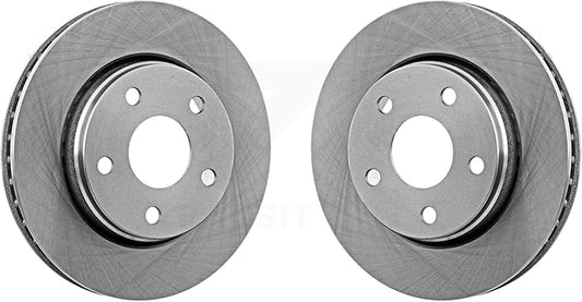 JIN & R Front Disc Brake Rotors Pair Replacement For Jeep Wrangler JK K8-100238