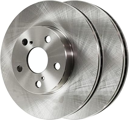 JIN & R Front Brake Rotors Pair of 2 Driver and Passenger Side Replacement for 2010-2015 Toyota Prius 2012-2015 Prius Plug-In 2011-2017 Lexus CT200h 1.8L FWD R41543PR