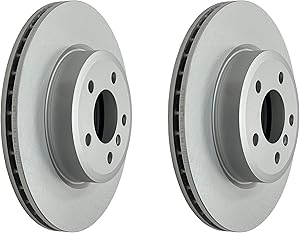 JIN & R Front Pair 2 Brake Rotors For BMW X3 2004~2010|34284