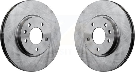 JIN & R Front Disc Brake Rotors Pair Replacement For Chevrolet Equinox Malibu Cruze Buick GMC Terrain Verano Volt LaCrosse Regal Sportback TourX Orlando Encore GX Trailblazer K8-100119