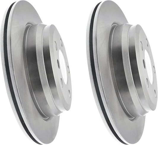 JIN & R Pair 2 REAR Brake Rotors - Fit: 2015 2016 BMW 428i xDrive Gran Coupe Eng Code: N26B20A | P981214S_Q81541