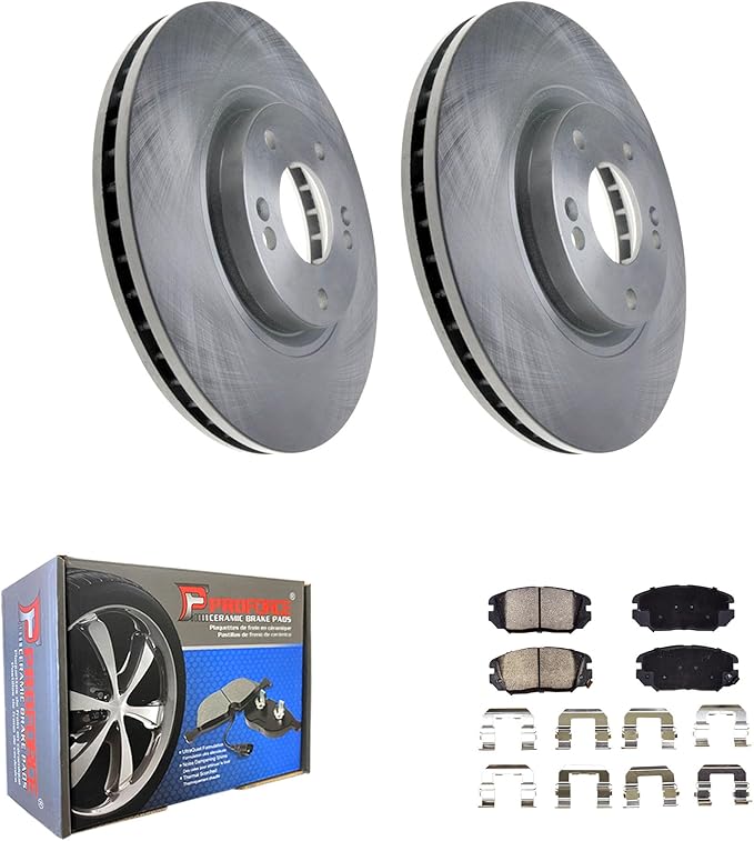 JIN & R Front QUALITY Brake Rotors and Ceramic Pads Kit For Hyundai Azera 2006 2007 2008 2009 2010 2011|31362 D1125