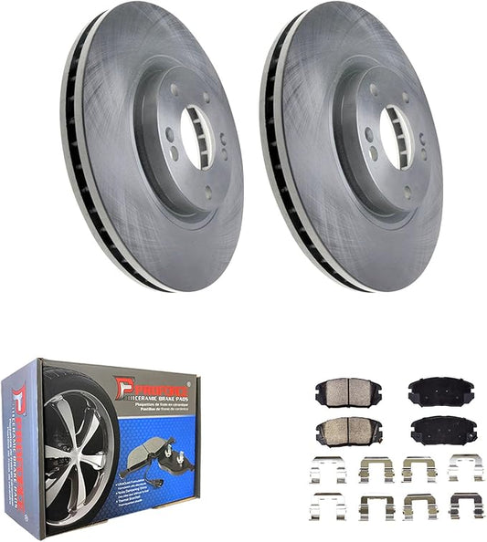 JIN & R Front QUALITY Brake Rotors and Ceramic Pads Kit For Hyundai Azera 2006 2007 2008 2009 2010 2011|31362 D1125