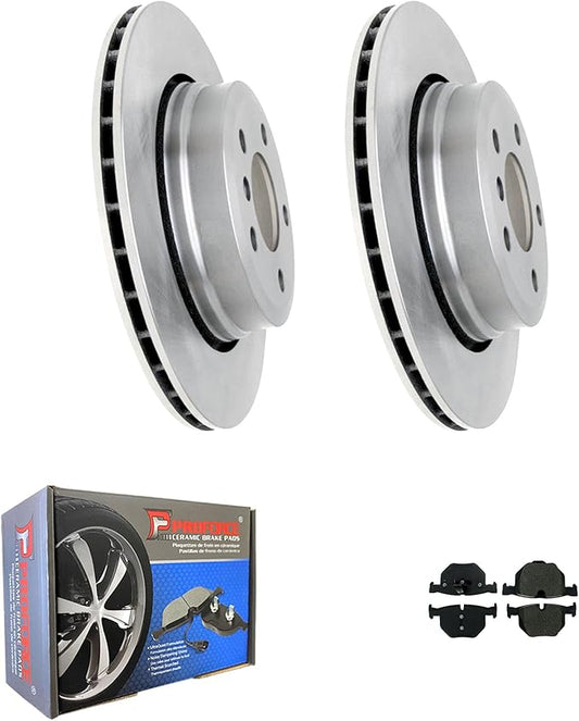 JIN & R Rear QUALITY Brake Rotors and Ceramic Pads Kit For BMW X3 2004 2005 2006 2007 2008 2009 2010|34286 D683