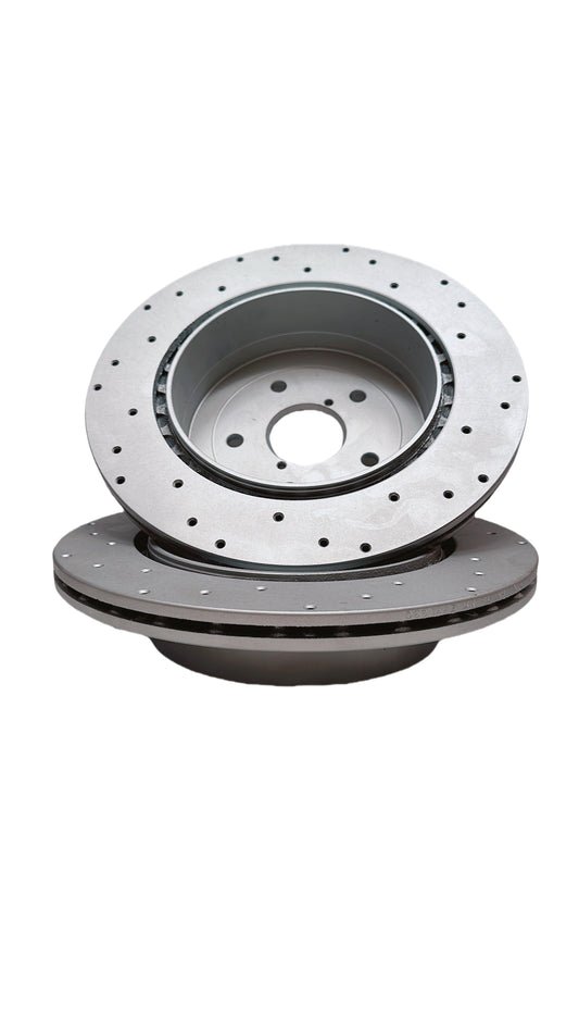 JIN & R  Front Brake Rotors Pair of 2 Driver and Passenger Side Replacement for 2012-2017 Toyota Camry 2012-2018 Avalon 2011-2018 Lexus ES350 2013-2018 ES300h 2.4L 2.5L 3.5L V6 FWD R8421PR