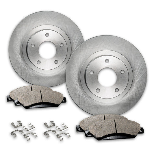 JIN & R Rear Drilled Rotors Pair of 2 Driver and Passenger Side Replacement for 2007-2018 Jeep Wrangler 2018 Wrangler JK 2.0L 3.6L 3.8L V6 4WD RWD PR63043DSZPR